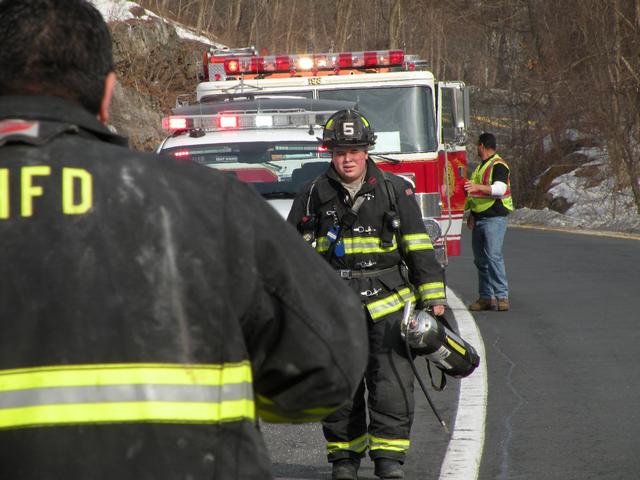 Car fire I-684 